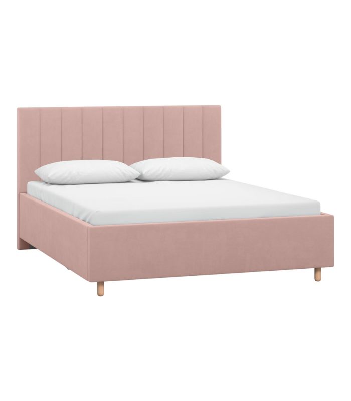 Giuong- Adele- nhung-180-beige- (2) Giường Adele Nhung 180 Beige - Ảnh 1