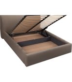 Giường Agami Nhung 160 Lanza Latte - Ảnh 4