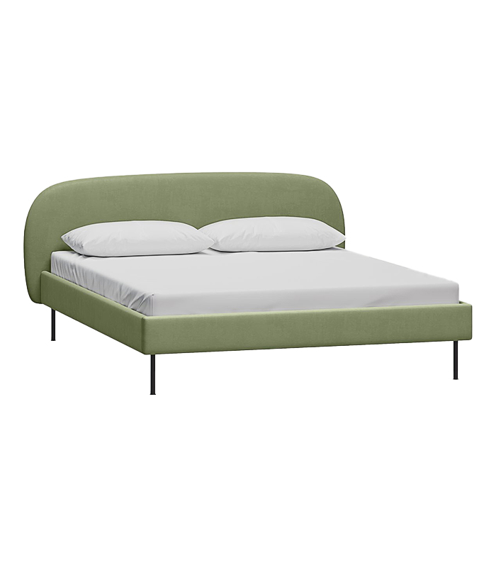 Giuong-Berta-140-Velvet-Olive-1 Giường Berta 140 Velvet Olive - Ảnh 1