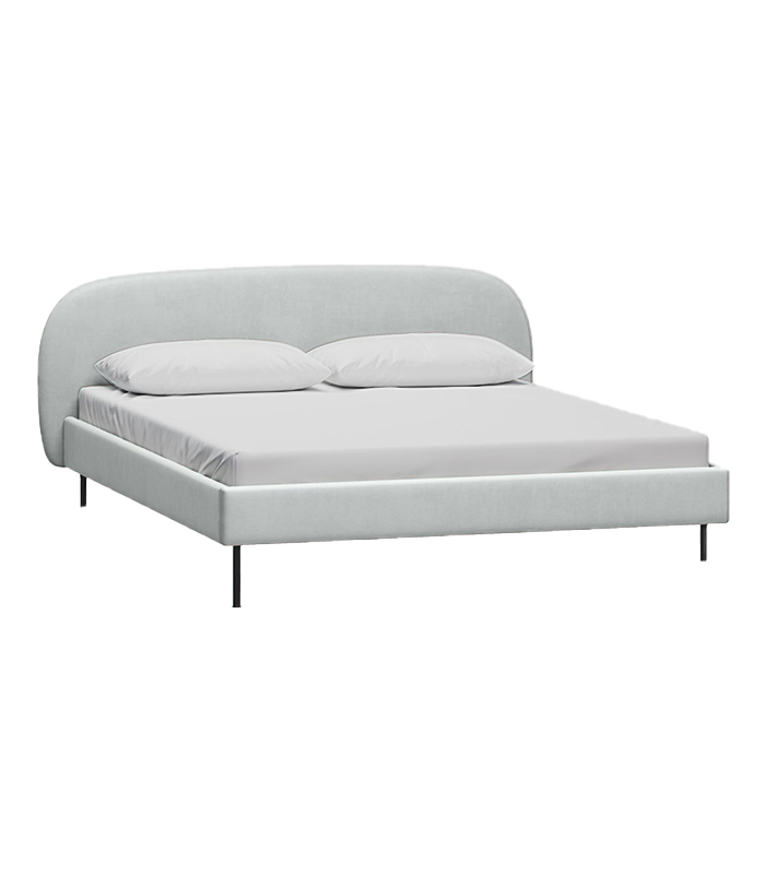 Giuong-Berta-140-Velvet-Silver-1 Giường Berta 140 Velvet Silver - Ảnh 1