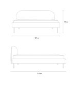 Giường Berta 160 Velvet Olive - Ảnh 4