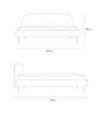 Giường Berta 180 Velvet Terra - Ảnh 4