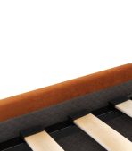 Giường Ebi-Floor Nhung 160 Cam Ginger - Ảnh 10