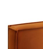 Giường Ebi-Floor Nhung 160 Cam Ginger - Ảnh 11