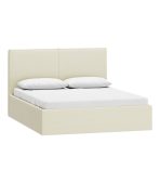 Giường Ebi-Floor nhung 160 Trắng Sữa