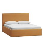 Giường Ebi-Floor Nhung 160 Vàng Sandy