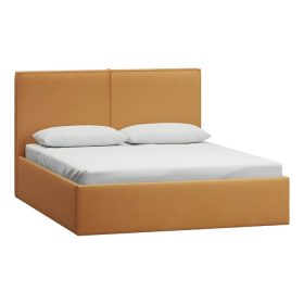 Giường Ebi-Floor Nhung 160 Vàng Sandy