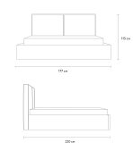 Giường Ebi-Floor Nhung 160 Vàng Sandy - Ảnh 15