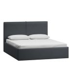 Giường Ebi-Floor Nhung 160 Xám Graphite