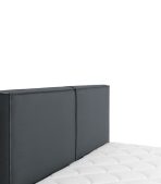 Giường Ebi-Floor Nhung 160 Xám Graphite - Ảnh 4