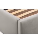 Giường Ebi-Floor Nhung 160 Xám Silver - Ảnh 9