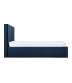 Giường Ebi-Floor Nhung 160 Xanh Navy - Ảnh 2