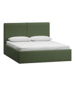 Giường Ebi-Floor Nhung 160 Xanh Olive