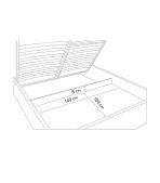 Giường Ebi 140 Xám Graphite - Ảnh 5