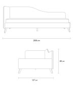 Giường Loria Nhung 120 Light - Ảnh 5