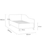 Giường Loria Nhung 90 Light - Ảnh 4