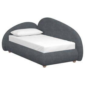 Giường Tabia Nhung 90 Danel Grafit