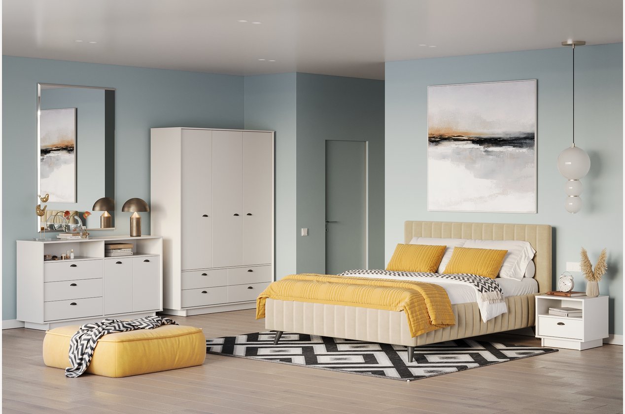 Phòng ngủ mô-đun Irene-2 Trắng Combo phòng ngủ Irene-2 Trắng - Ảnh 1