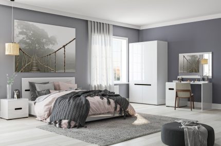 Combo phòng ngủ Lyon-3 Trắng