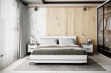 Combo phòng ngủ Nord-1 Trắng