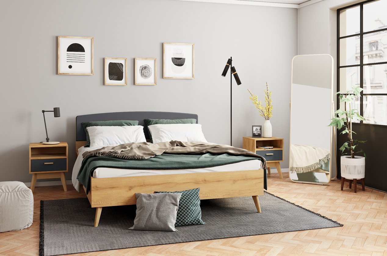 Phòng ngủ mô-đun Nordic-1 Dark Combo phòng ngủ Nordic-1 Dark - Ảnh 1