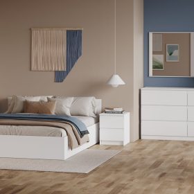 Combo phòng ngủ Selena-1 màu trắng