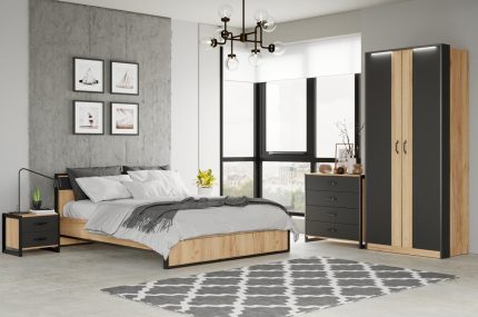 Combo phòng ngủ Techno-2 Golden Oak