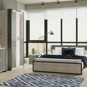 Combo phòng ngủ Techno-2 Oak Kraft White