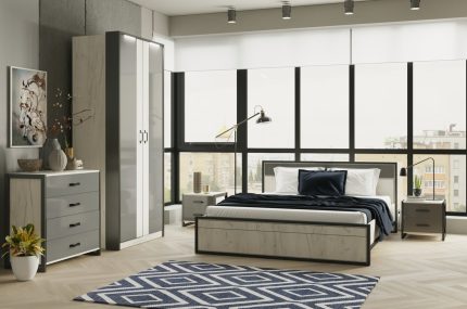 Combo phòng ngủ Techno-2 Oak Kraft White