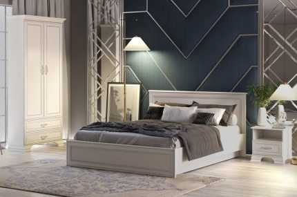 Combo phòng ngủ Tiffany Woodline Cream