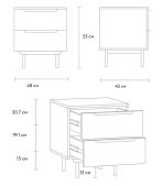 Tủ Đầu Giường Kvelen - 1 Nâu Đỏ - Ảnh 8
