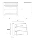 Tủ Ngăn Kéo Monteo - 1 Trắng - Ảnh 3