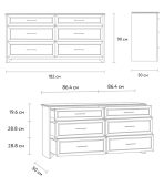 Tủ Ngăn Kéo Monteo - 2 Trắng - Ảnh 3