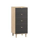 Tủ Ngăn Kéo Tedjons Leaf - 1.1 Xám Chì