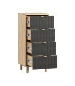 Tủ Ngăn Kéo Tedjons Leaf - 1.1 Xám Chì - Ảnh 5