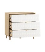 Tủ Ngăn Kéo Tedjons Leaf - 3 Trắng - Ảnh 4