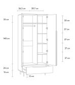 Tủ Quần Áo Kvelen - 2 Cà Phê Sữa - Ảnh 10