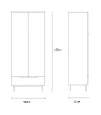 Tủ Quần Áo Kvelen - 2 Trắng Kem - Ảnh 5