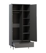 Tủ Quần Áo Kvelen - 2 Xám Chì - Ảnh 2