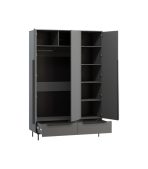 Tủ Quần Áo Kvelen - 3 Xám Chì - Ảnh 2