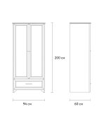 Tủ Quần Áo Monteo - 2 Trắng - Ảnh 4