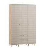 Tủ Quần Áo Tedjons Leaf - 3 Cà Phê Sữa