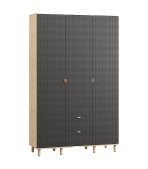 Tủ Quần Áo Tedjons Leaf - 3 Xám Chì