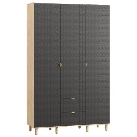 Tủ Quần Áo Tedjons Leaf - 3 Xám Chì