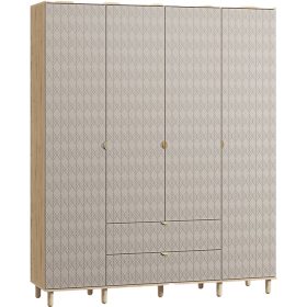 Tủ Quần Áo Tedjons - 4 Cà Phê Sữa