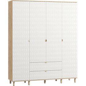 Tủ Quần Áo Tedjons Leaf - 4 Trắng