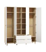 Tủ Quần Áo Tedjons Leaf - 4 Trắng - Ảnh 2