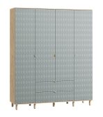 Tủ Quần Áo Tedjons Leaf - 4 Xanh Dương Nhạt