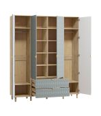 Tủ Quần Áo Tedjons Leaf - 4 Xanh Dương Nhạt - Ảnh 2