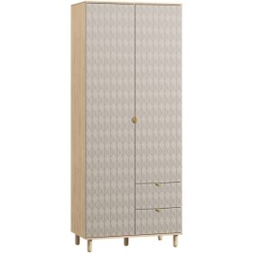 Tủ Quần Áo Tedjons Leaf - 2 Cà Phê Sữa